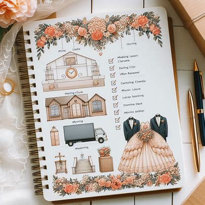 moving and wedding day checklist