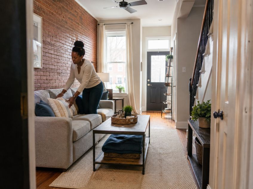 hosting guests in a rowhome